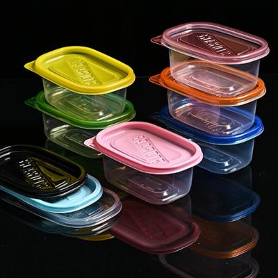 China Colorful Disposable Packaging Disposable Food Wrap Supplies Disposable Microwavable Catering Plastic Black Food Container Lid for sale