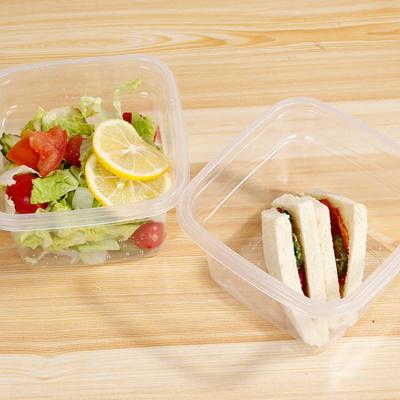 China Disposable PP 739ml Disposable Round Food Packaging Plastic Takeout Box Containers Freezable Packing Box for sale