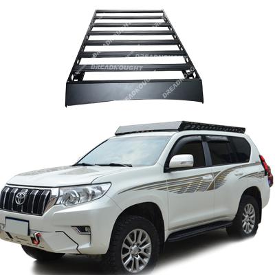 China 4Aluminum Aluminum Roof Cargo Rack Carrier fit for Toyota LC150 Prado integral roof basket platformexterior accessories for sale