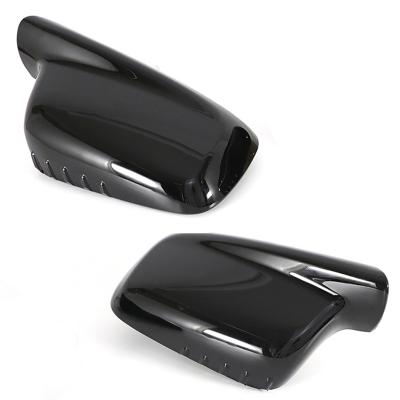 China Original Decoration OEM Style Rear View Side Mirror Cover Caps For BMW 3 7 Series E46 E65 E66 E67 Gloss Black for sale