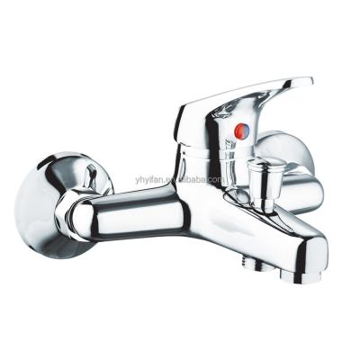 China Brass Hot Cold Water Bath Mixer Tap Ingot Wall Mounted Sliding Bar YF-2704B A Grade Wall Mounted Faucet for sale