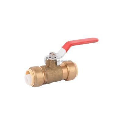 China YF-V008 Ball Valve North America Push To Connect Plumbing Quick Fit Angle Valve Connect Valve YF-V008 for sale