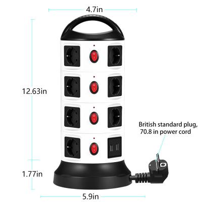 China Travel Tower 15outlets Commercial High Quality Power Bar Plugs Tower Malaysia for sale