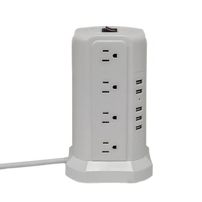 China Direct Usb Tower Socket US UK Plug And 5 Travel 16 Factory Outlet With Surge Protector And Individual Switch For Desktop for sale