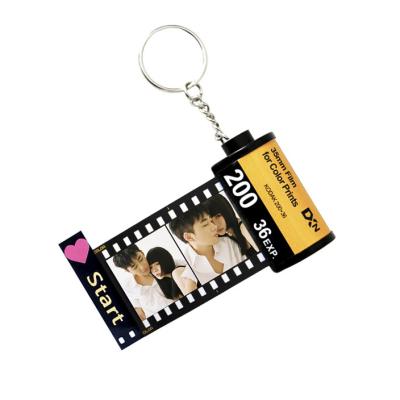 China Decorationand KeyringPersonalized Keychains Mothers Day With Photos 5-40 Camera Movie Roll Custom Key Chain for sale