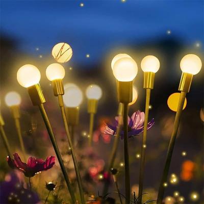 China Led Fence Lights Dangle Lights Waterproof Solar Firefly Holiday Decorations Christmas Lights Led Solar Led Fence Lights Dangle Lights for sale