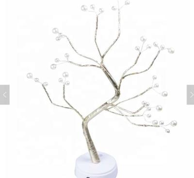 China Fashion 36 LED Pearl Color Cherry Blossom Tree Light Ball Table Lamps Night Light Home Indoor Wedding Christmas Party for sale