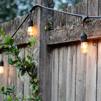 China Outdoor Hanging Outdoor Christmas Lights LED String Plug IP65 Lawn Wedding Yard Party Holiday Color Lights for sale