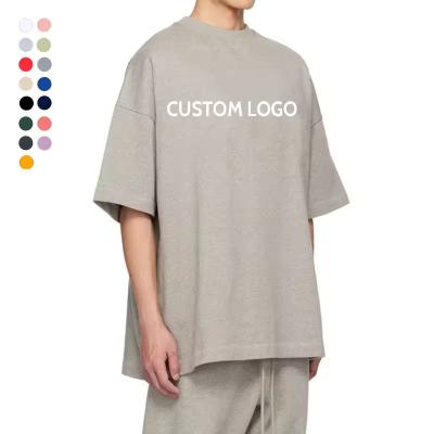 China Quick Dry Plus Size custom logo t shirt Blank Mens Oversized Tshirt Soild Color tees Printing Blank T-Shirt gym tees shirt for sale