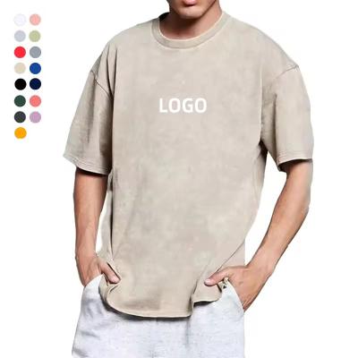 China Quick Dry Manufacture Wholesale 100% cotton vintage wash oversized T Shirts mens causal acid washed Tee tshirt for sale