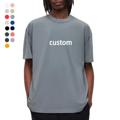 China Quick Dry men's custom logo blanks t-shirts oversized crew neck plain tee luxury loose tshirts for men t-shirt wholesale cotton for sale