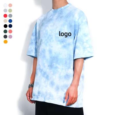 China Quick Dry Wholesale high quality washed sports t shirt mens custom tie dye tees custom printed t-shirt heavy cotton t shirt for sale