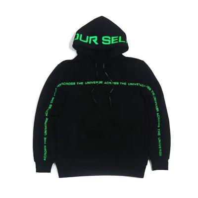 China Other verified suppliers custom Luminous shine sweater discharge printing Nice hoodie waterproof hoodie reflective hoodie for sale