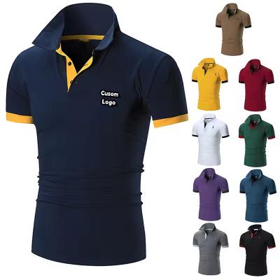 China Quick Dry Custom high quality outdoor Hot Selling Design Polyester Solid Color Uniform Polo Shirts Custom Logo Mens Golf Polo Shirt for sale