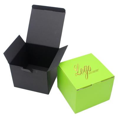 China Recyclable Stain Goods Gift Paper Box For Candle Cosmetic Box Glass Jars Packaging for sale