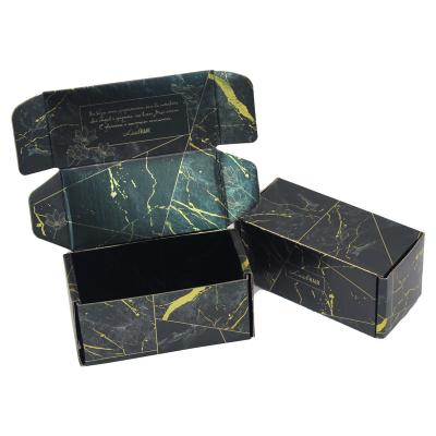 China Recyclable High Quality Custom Double Sided Gold Foil Printing Lipstick Cosmetics Box Eyelash Box for sale