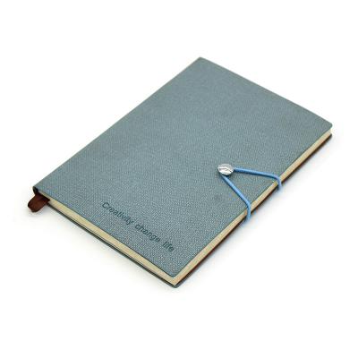 China Wholesale Custom Print Cover Printed Luxury Leather Notebooks With Rope for sale