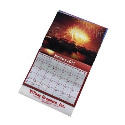 China Large Size Spiral Offset Wall Calendar Paper Promotional Printing Tear Off Wall Calendar Printer for sale