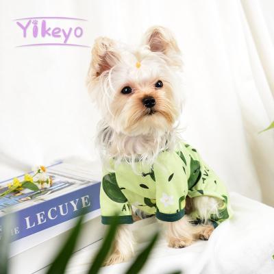 China Dog Matching Avocado Printing Small Cute Recovery Surgery Body Suit And Sexy Human Dress Dog Pet Clothes For White for sale