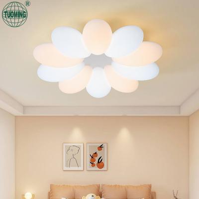 China Living Room Morden Iron High Quality Aluminum Base Remote Control / App Control Home Decor Led Ceiling Light for sale