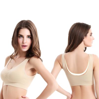 China One-Piece One-Piece Bra Wireless Seamless Nylon Spandex Sports Bra Pads TV OH for sale