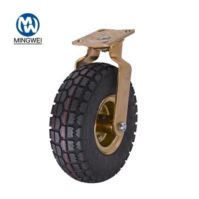 China No Noise High Quality 8 Inch Industrial Heavy Duty Rubber Tire Swivel Caster Wheel for sale