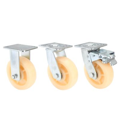 China Heavy Duty Fixed / Forklift MW Caster Swivel / Brake Industrial Caster Wheels for sale