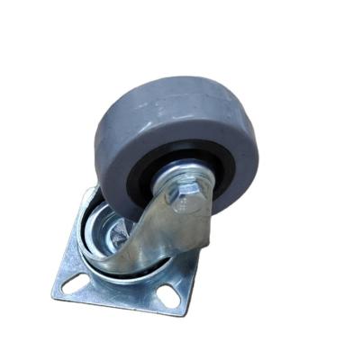 China 50mm Caster Wheel PVC Flat Free Swivel/Brake Wholesale Type for sale