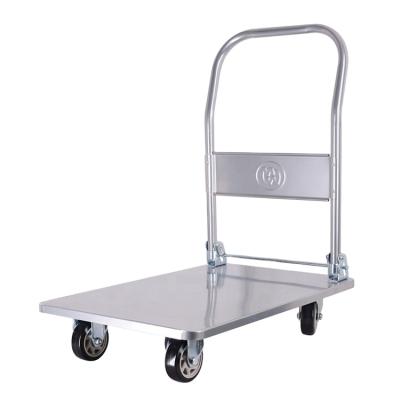 China Warehouse Tool Cart Easy Folding Folding Platform Restaurant Serving Cart Heavy Duty Food Serving Cart for sale