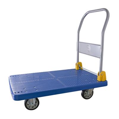 China 400 Kg Heavy Duty Platform Fold Hand Cart / Hand Truck Folding Handle Cart Factory for sale