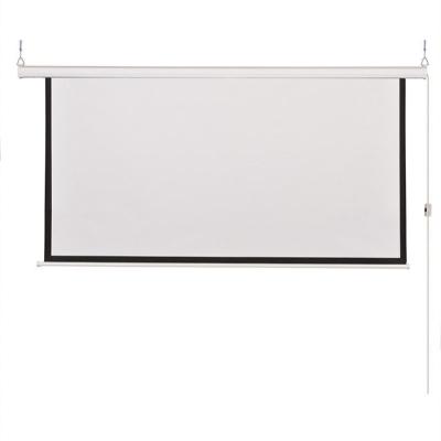 China 120 Inch 16:9 Electric Projector Electric Screen Desktop Multimedia Projector Electric Screen for sale