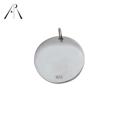 China Classic Hot Sale OEM Coin Chain Fashion Thin 925 Sterling Silver Necklace Pendant Necklace for sale