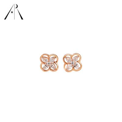 China BOHEMIA 925 Sterling Silver Earrings Flower Earrings Wholesale Gold Plated Sterling Silver High Quality Earrings for sale