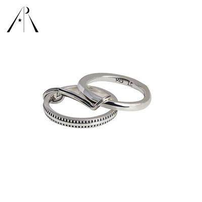 China New Arrival Simple Design High Quality Punk Woman 925 Sterling Silver Ring for sale