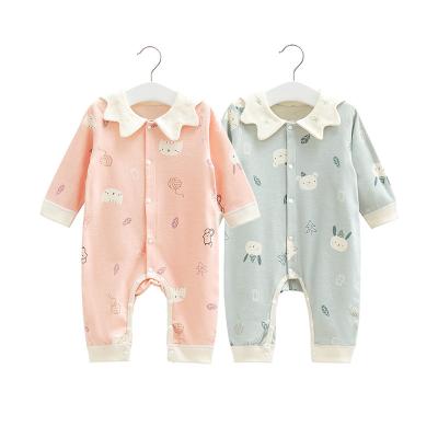 China Wholesale Bulk 100% Cotton Baby Clothes Fall Newborn Baby Romper Baby Overalls for sale