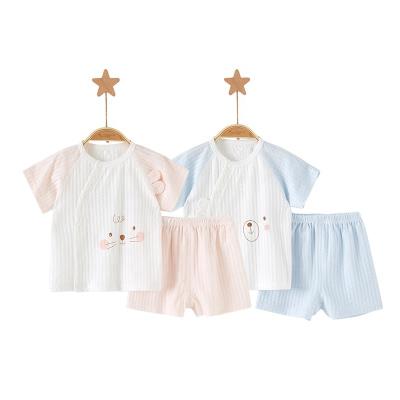 China New Style Anti-Shrink Baby Clothing Sets Wholesale 100% Cotton Baby Boy's Clothing Sets Baby Summer Clothing for sale