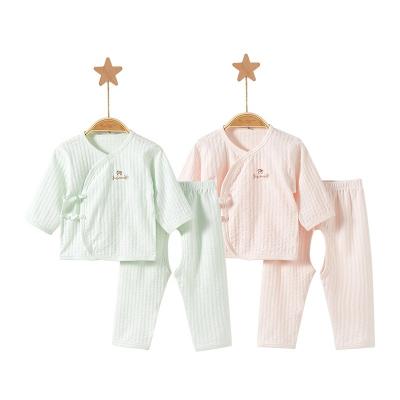 China Wholesale Anti Shrink Baby Clothes Set Long Sleeve 100% Cotton Newborn Clothes Set Baby Clothing Manufacturers for sale