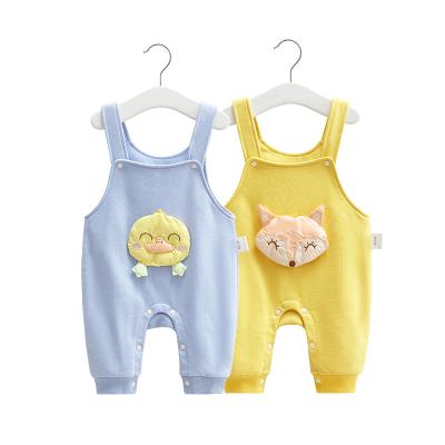 China Wholesale Color Fade Proof Bulk Baby Jumpsuits Newborn Baby Pants Suspender Pants for sale