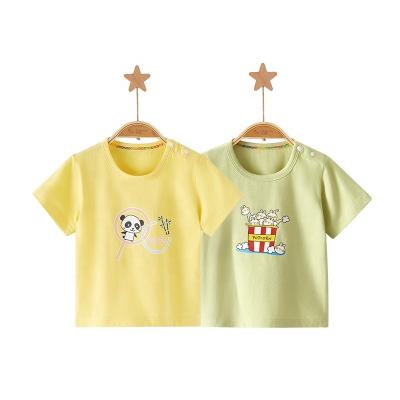 China Factory Wholesale Top Wear Baby Clothes Kids Fashionable Children Anti-Shrink T-shirt for sale