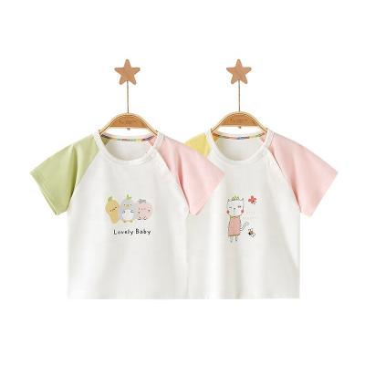 China Wholesale Baby Clothes Kids T-shirt Summer Toddler T-shirt Fashion Anti-Shrink Hot Baby Full Set for sale