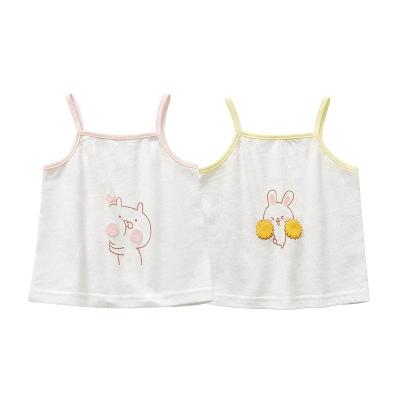 China New Anti-Shrink Baby Clothes 100% Cotton Kids Tops Super Soft Halterneck Tops Toddler Summer Baby Clothes for sale