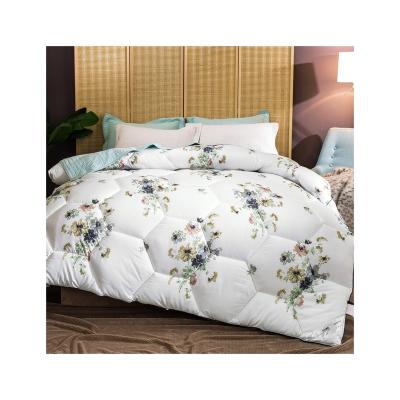 China 100% White Jaccard Comforter Factory Price Single Viable Polyester Comforter Wholesale Price for sale