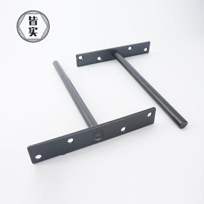 China Popular Custom Black Invisible Floating Wall Bracket Metal Shelf Frame Hidden Large Bracket for sale