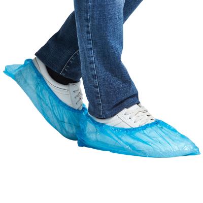 China High Breathability Shoe Covers Cheap Custom CPE Disposable Shoe Covers Disposable Computer Room Lab Shoe Covers for sale