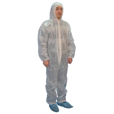 China Lab PP Eco - Friendly Waterproof Coverall PPE Disposable Coverall for sale