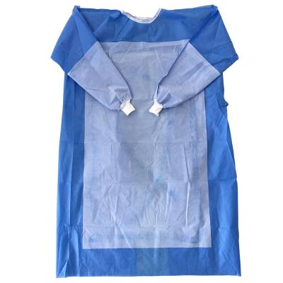 China Comfortable Fit Suit Medical Surgical SMS Hospital Gowns Disposable Nonwoven Uniform for sale