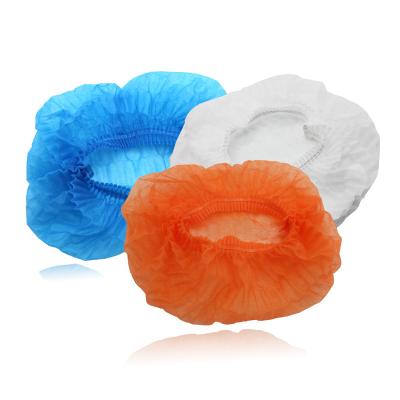 China High Breathability Elastic Surgical Head Cover Hair Net Cap Nonwoven Nonwoven Disposable Hair Net Cap Clip Covers Disposable Buffy Cap Cap Medical for sale