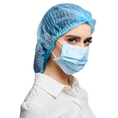 China Breathability PP Hat Doctor Nurse Bouffant Cap Non Woven Medical High Hair Disposable Surgical Covers Assault Clip Cap for sale