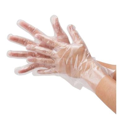 China House Cleaning Disposable Independent Food Grade Hdpe Band Cpe Porcelain Plastic Gloves Plain Wrapping Pe Glove Individually Wrapped Gloves for sale