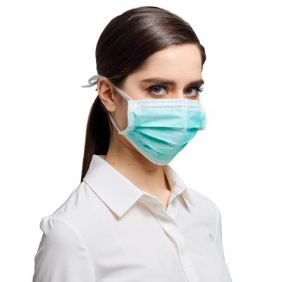 China Doctor Use High Breathability Face Mask Medical Surgical Face Mask Machine With Tie On for sale